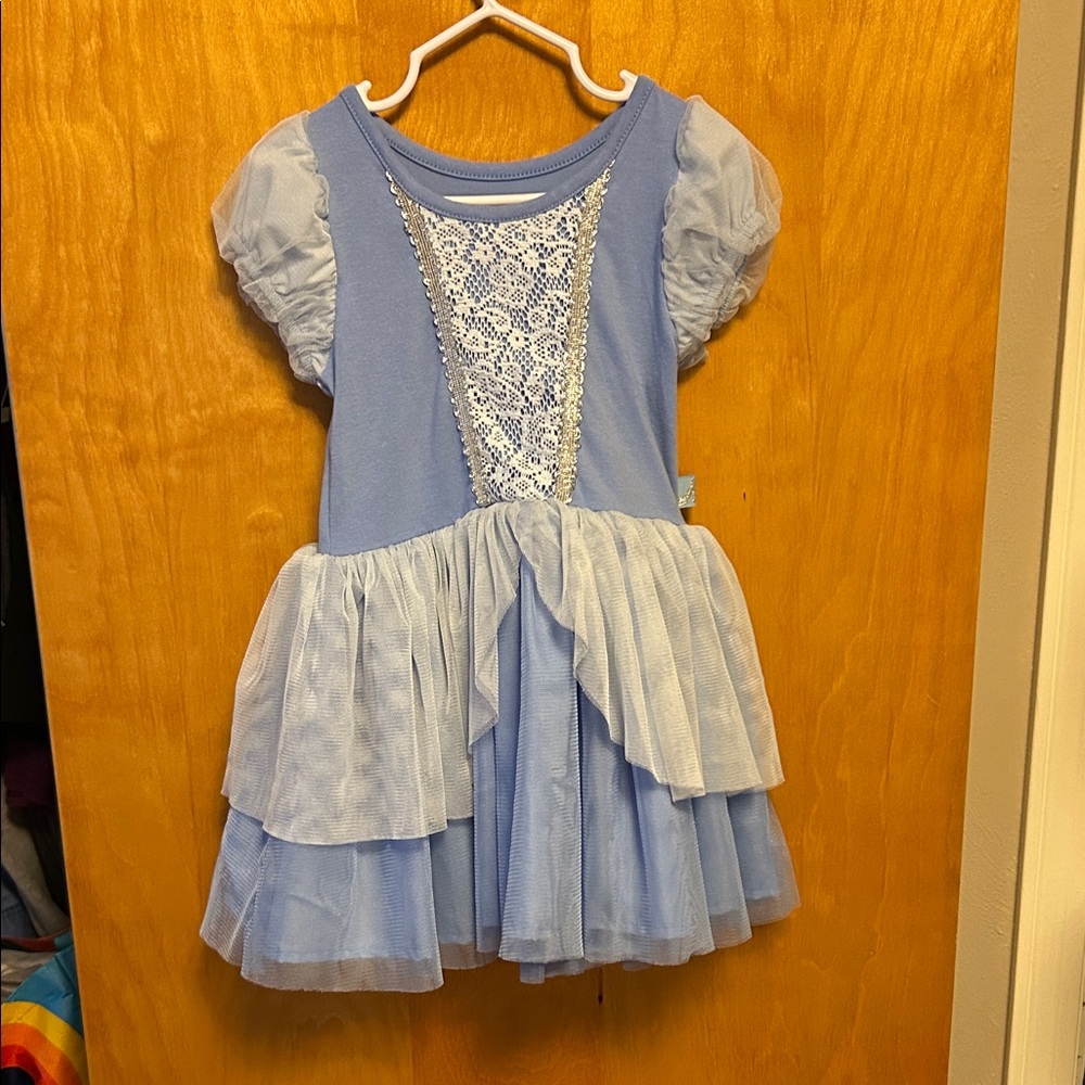 Blue Cinderella Princess Kids Costume